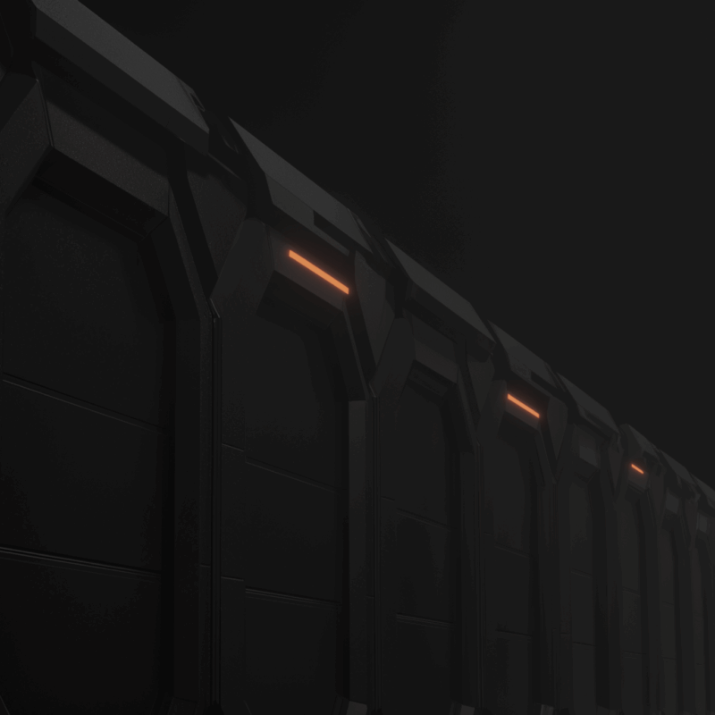 Dark architectural barrier with illuminated nodes representing enforced AI security boundaries.